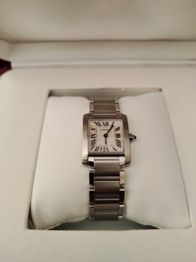 Cartier tank francaise full set misura da donna finanziabile