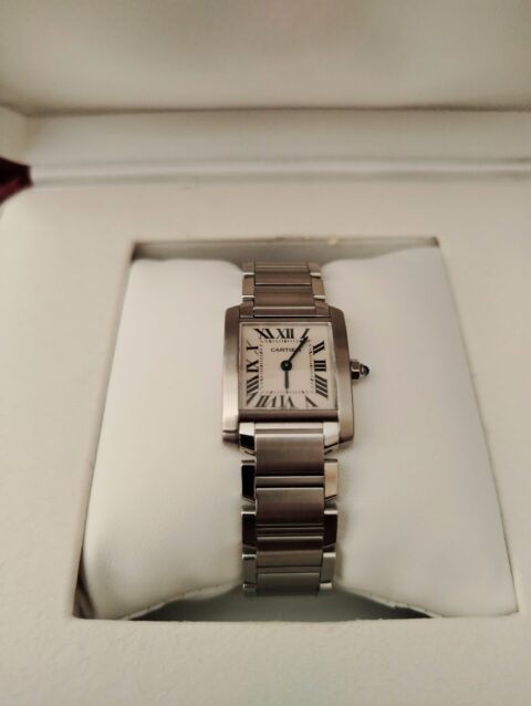 Cartier tank francaise full set misura da donna finanziabile